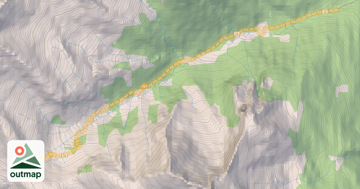 Map of Balu Pass Trail