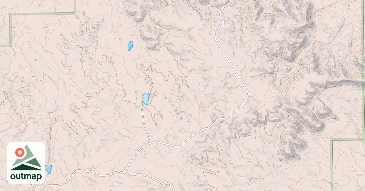 Map of EAST BILL/COW CREEK ROAD