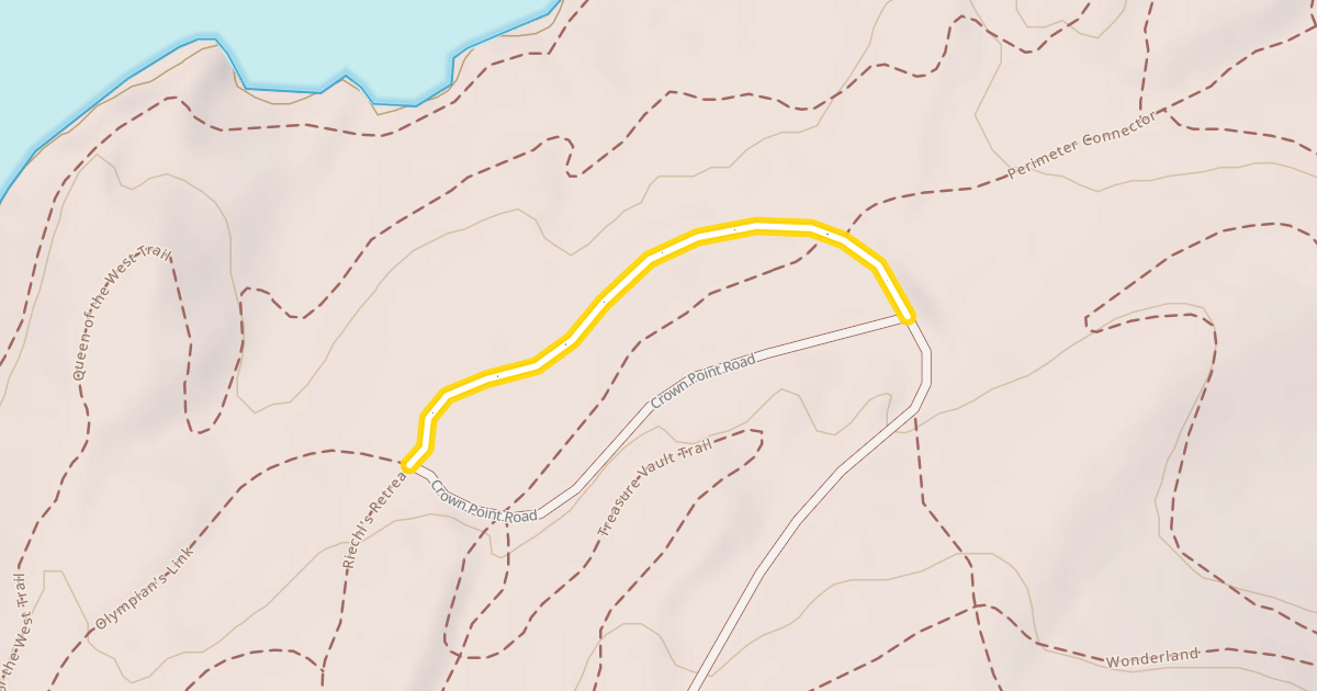 Map preview of Crown Point Road