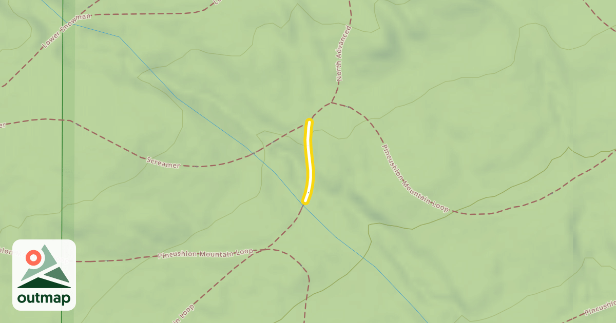 Map of Pincushion Mountain Loop