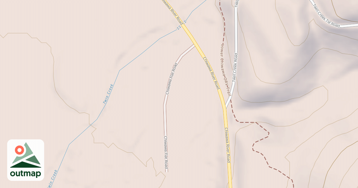 Map of CHIWAWA FLAT
