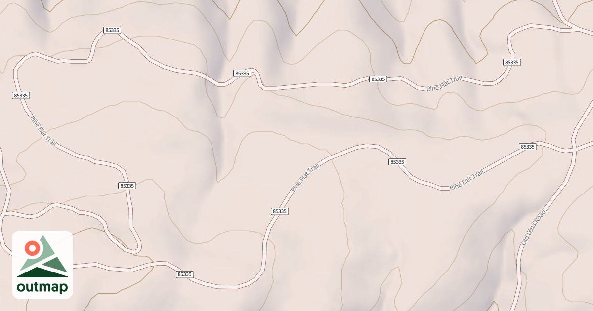 Map of PINE FLAT