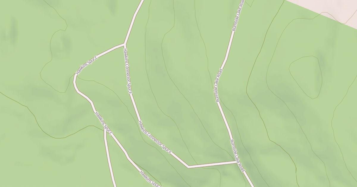 Map preview of HAWKINS CONNECTOR SPUR F