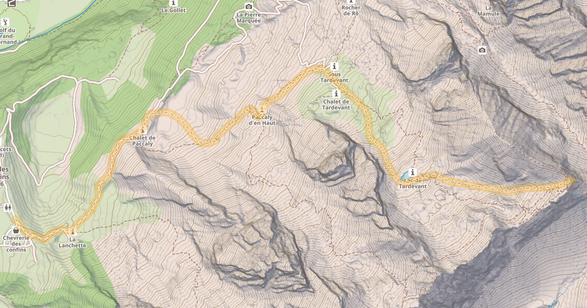 Map preview of L'Ambrevetta — Les Confins