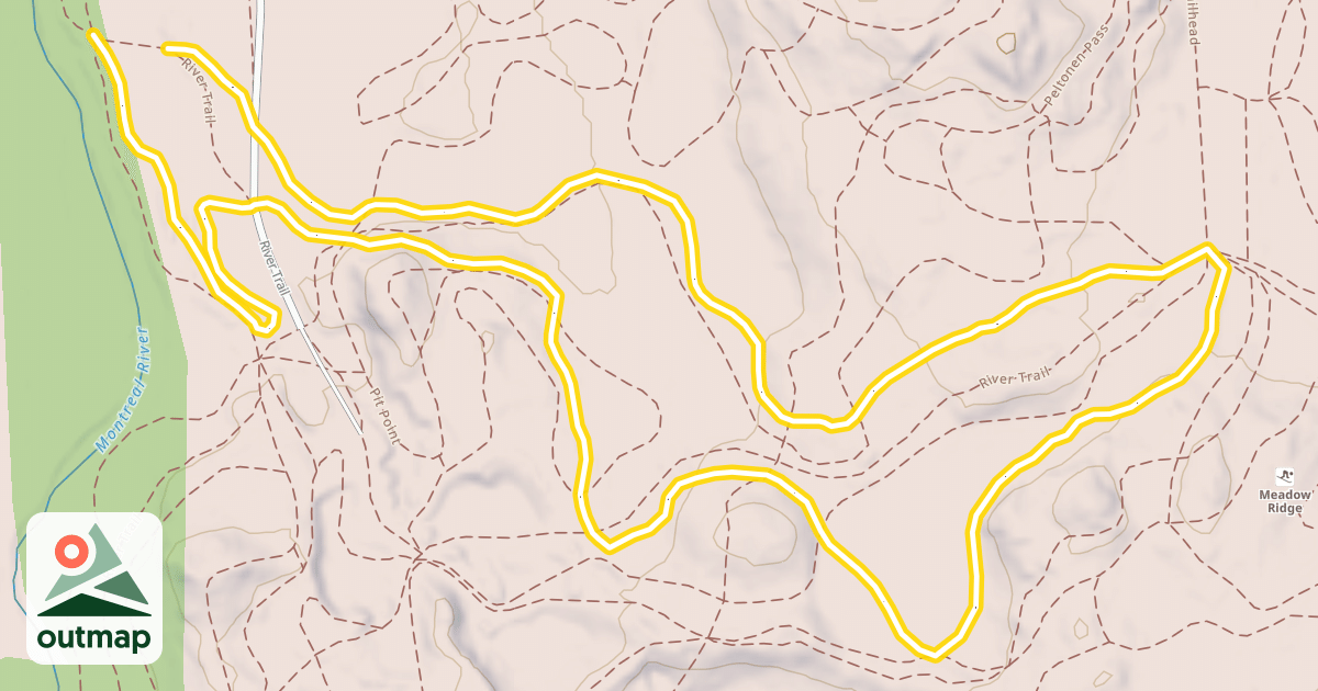 Map of Hemlock Trail