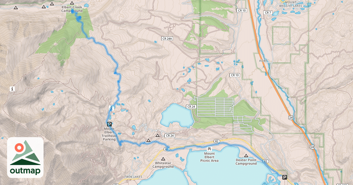 Map of Continental Divide Trail and Colorado Trail (Segment 11)