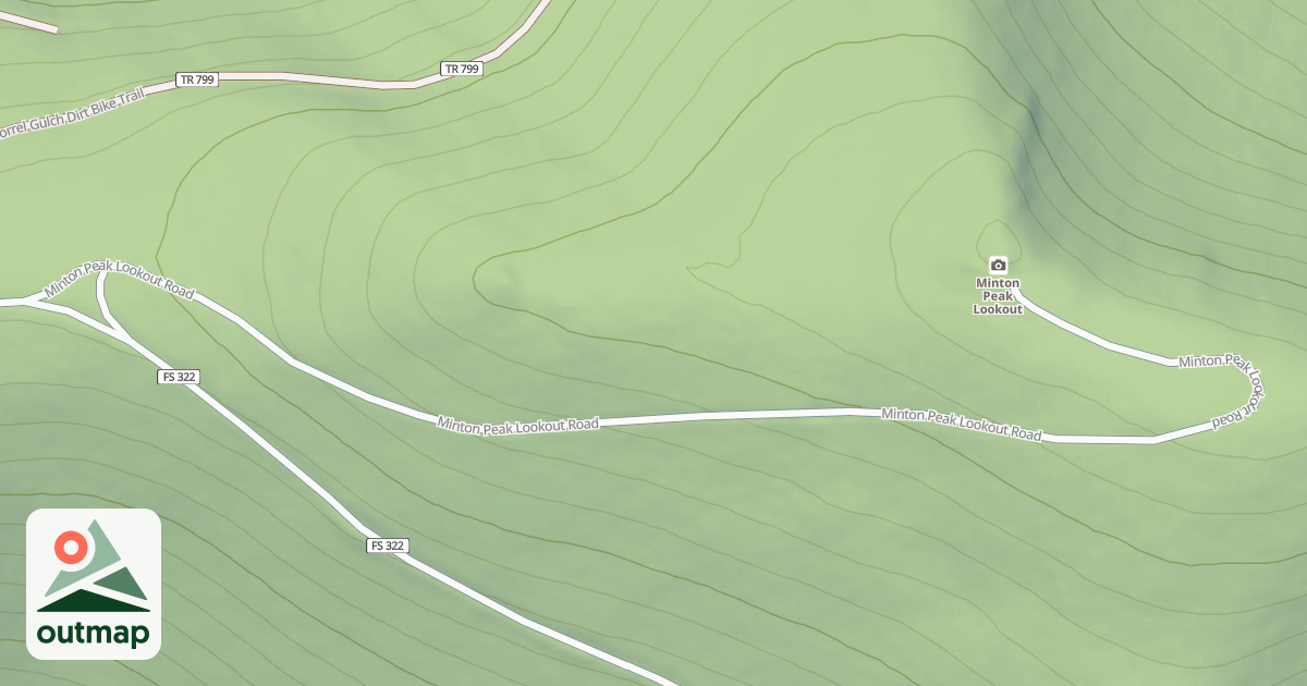 Map of MINTON PEAK LOOKOUT