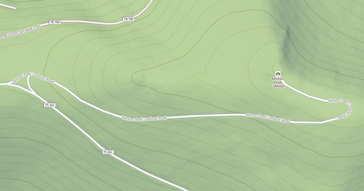 Map preview of MINTON PEAK LOOKOUT