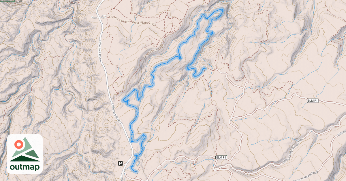 Map of Second Thoughts Trail