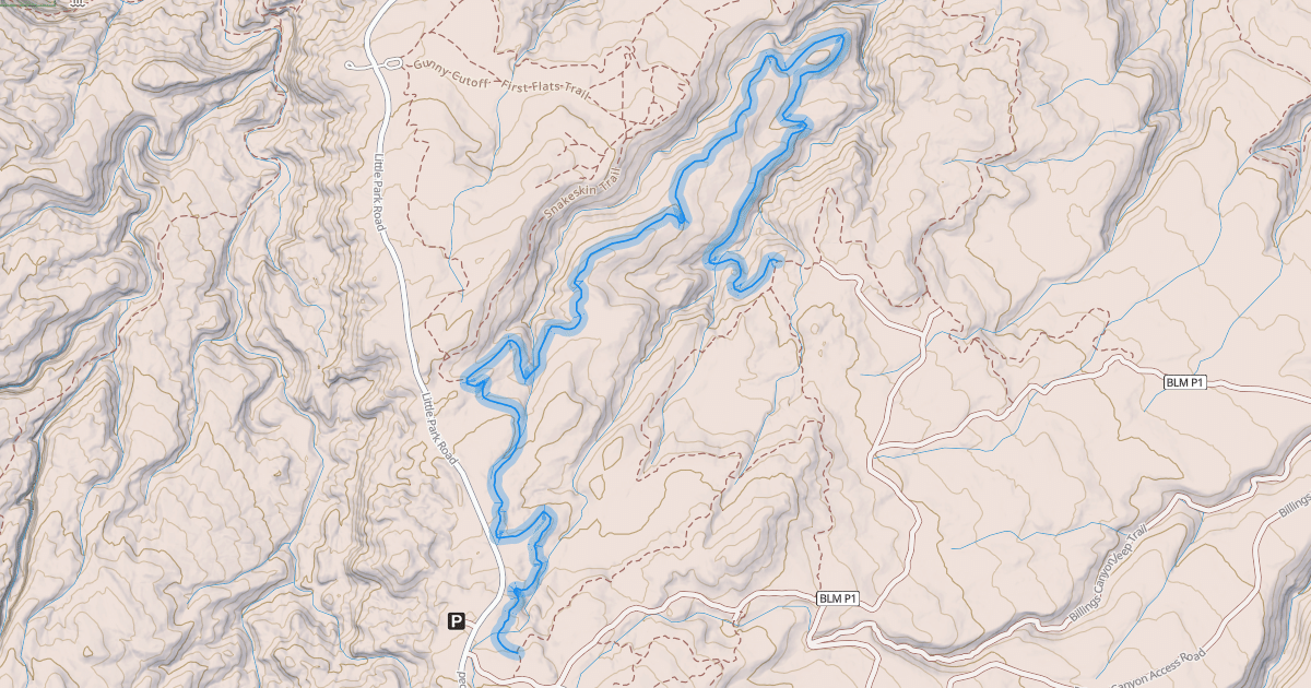 Map preview of Second Thoughts Trail