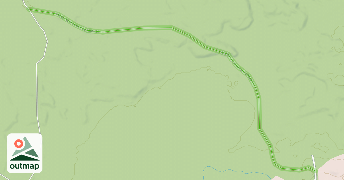 Map of Oneida Cty Snowmobile Route 15