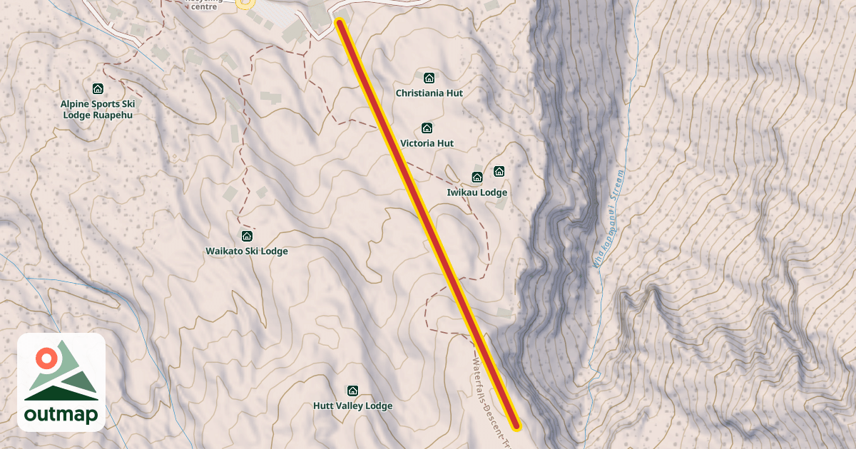 Map of Rangatira Express Quad Chair