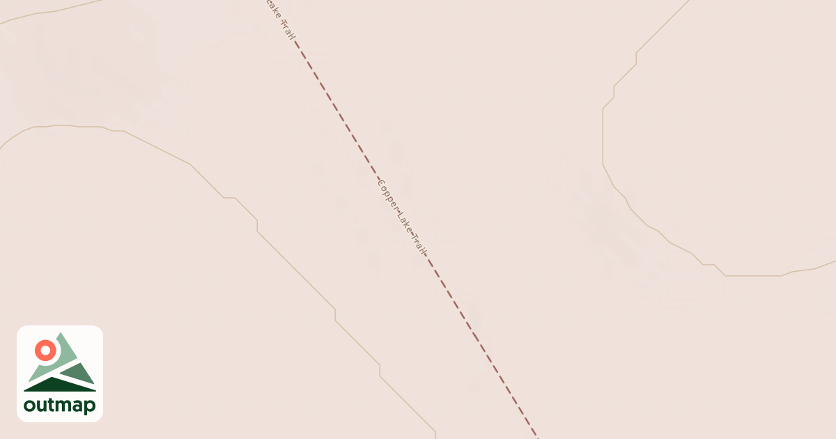 Map of Copper Lake Trail