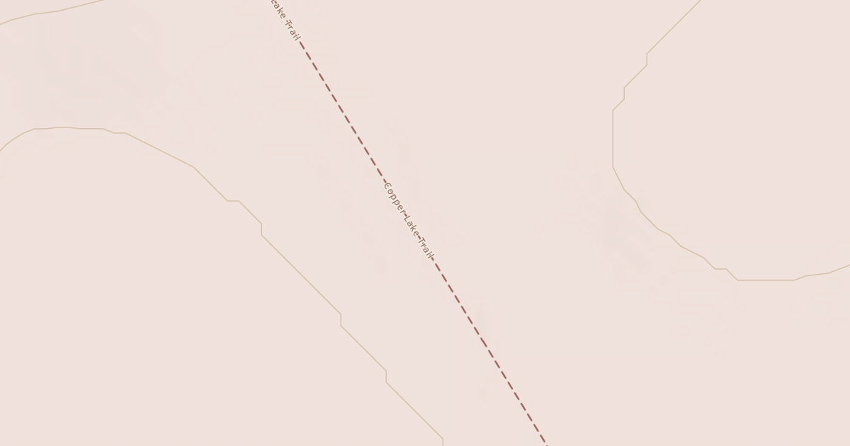Map preview of Copper Lake Trail