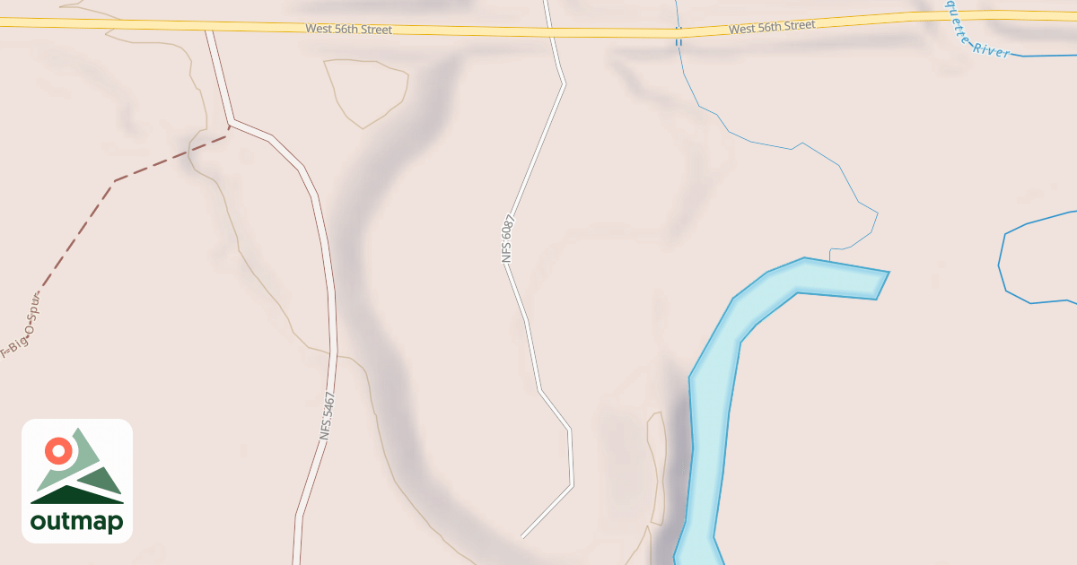 Map of BOWMAN BRIDGE OVERFLOW PK
