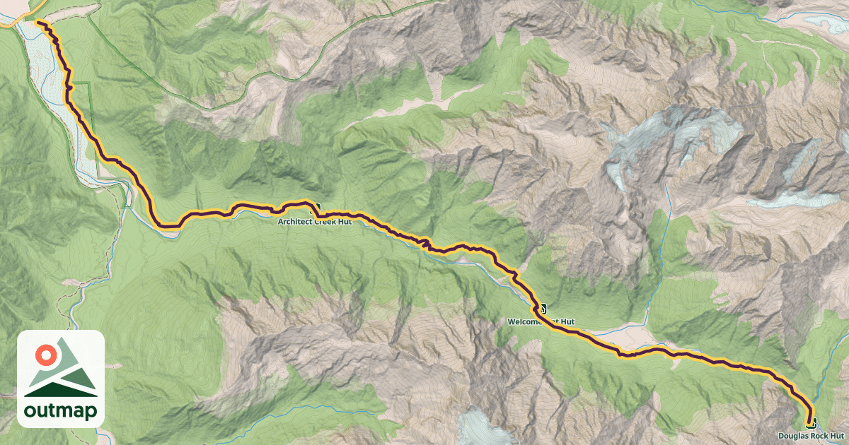 Map of Copland Track