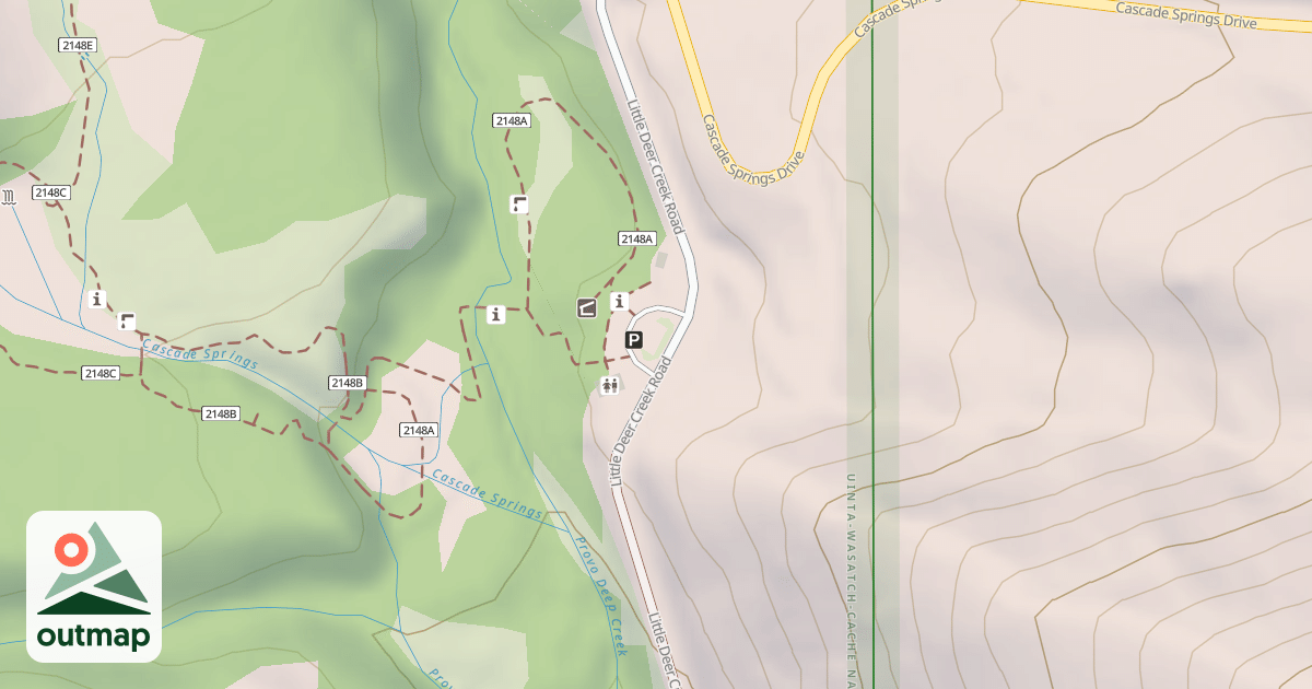 Map of CASCADE SPRINGS PARKING
