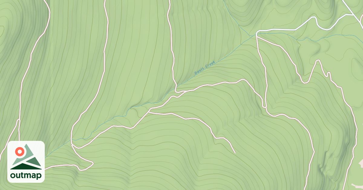 Map of DAVIS CREEK
