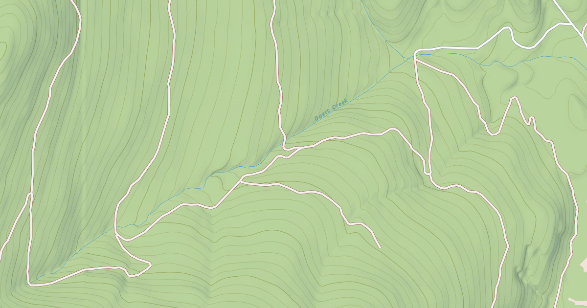 Map preview of DAVIS CREEK