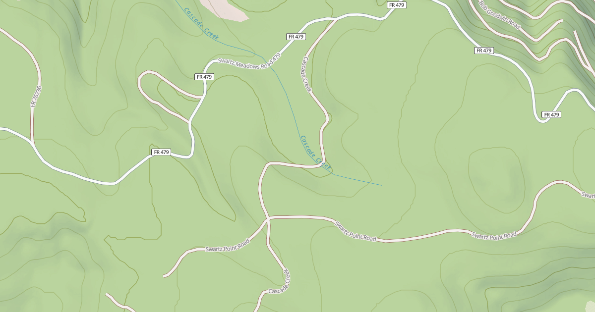 Map preview of CASCADE CREEK