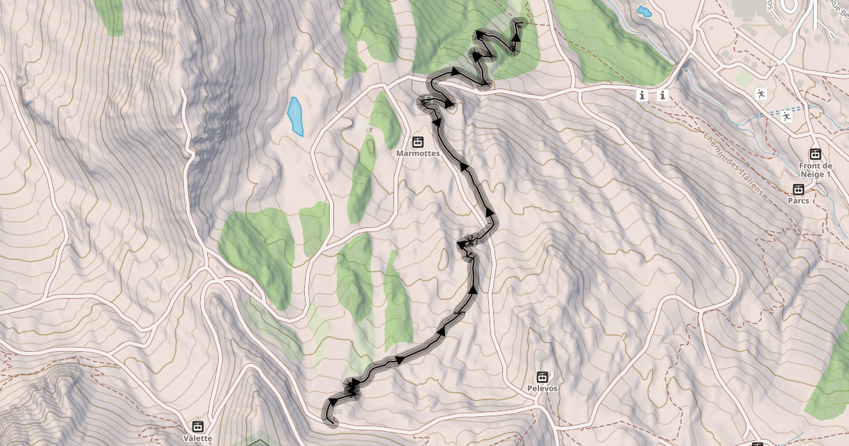 Map preview of Mercantour Express