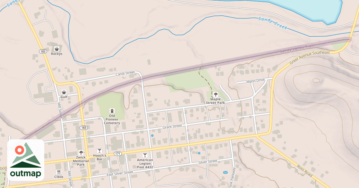 Map of Sandy Valley Trail