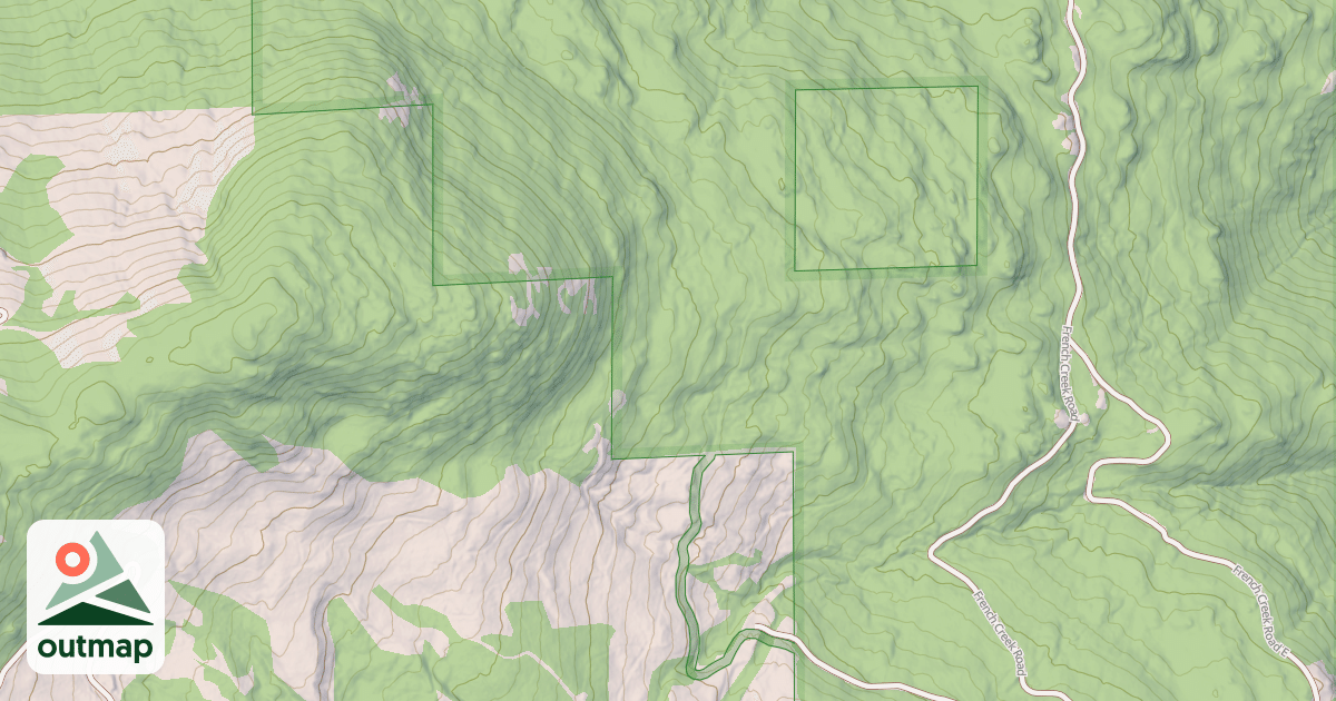 Map of French Creek B Ohv