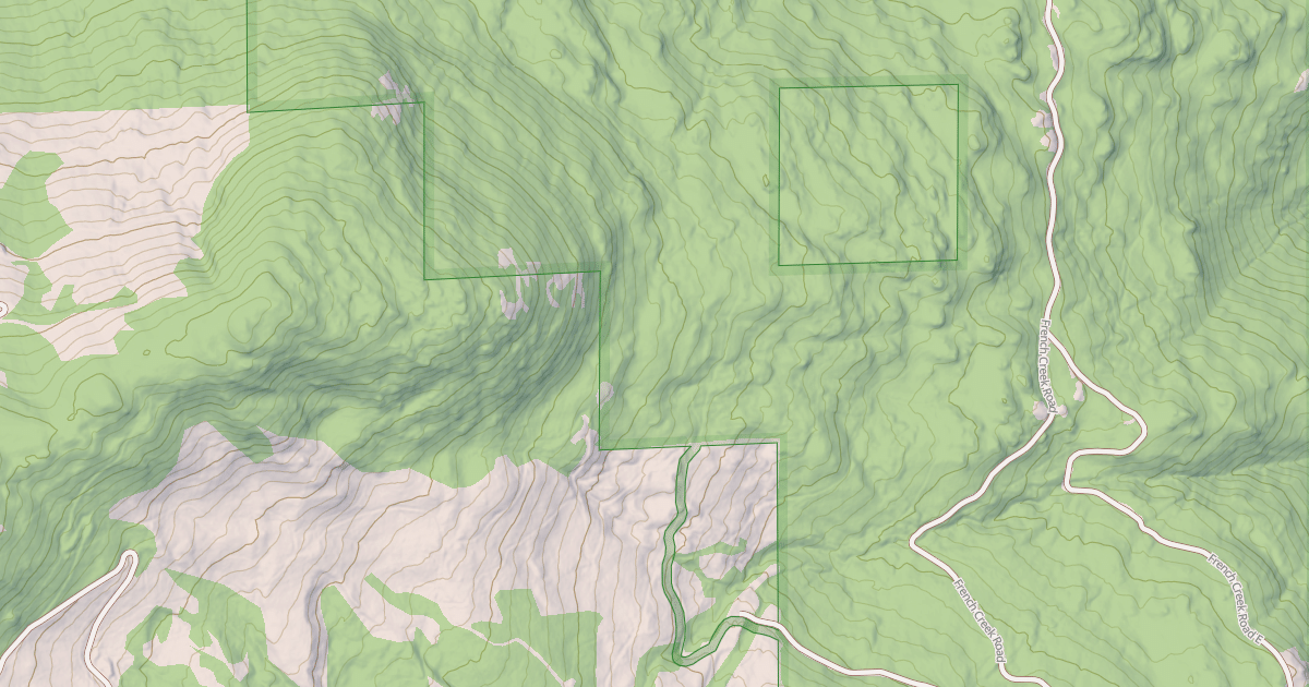 Map preview of French Creek B Ohv