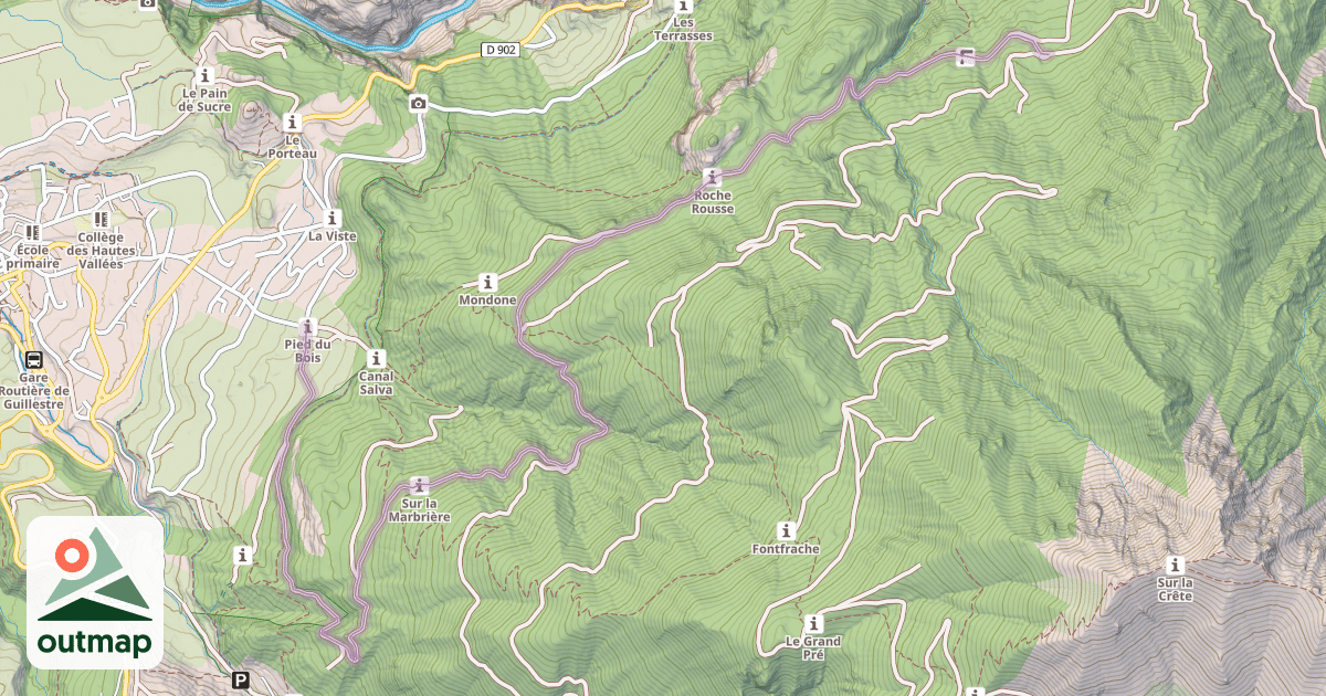 Map of Chemin de Combe Chauve