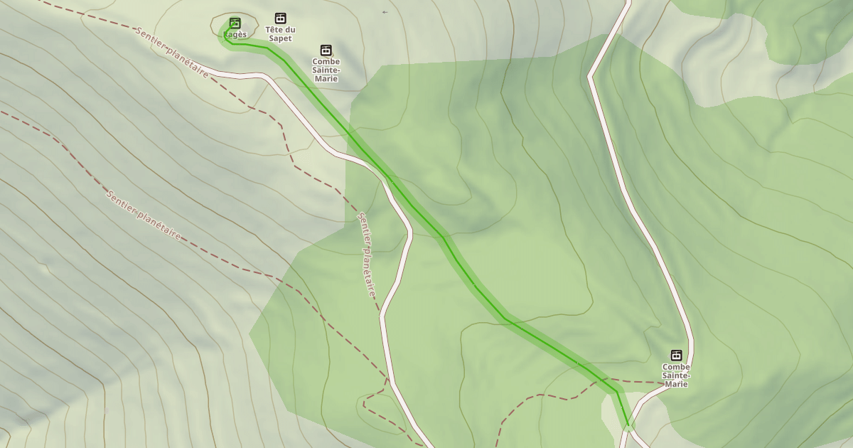 Map preview of Combe Sainte-Marie
