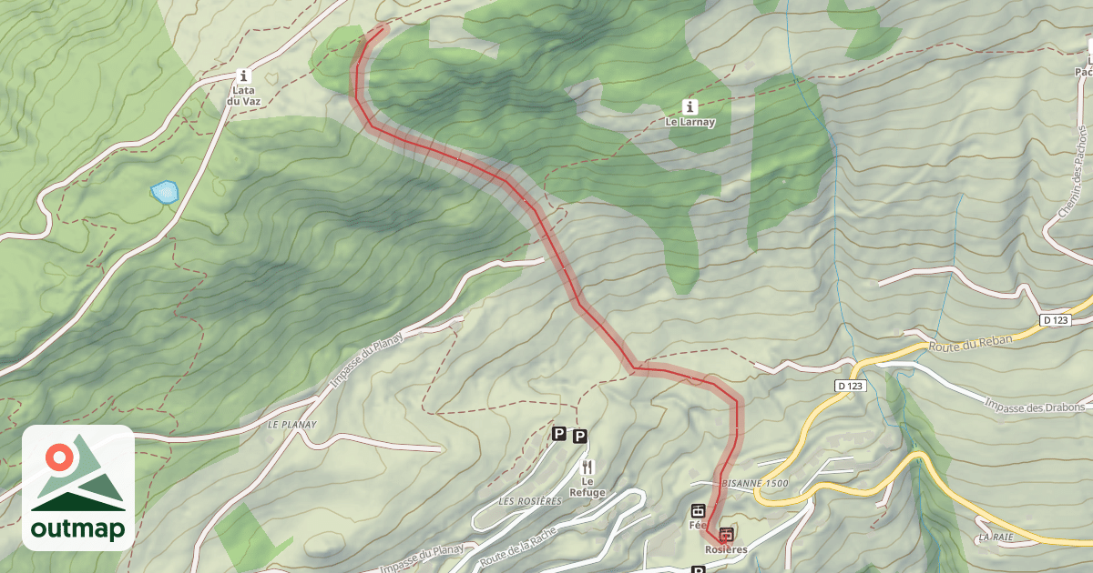 Map of Bouquetin