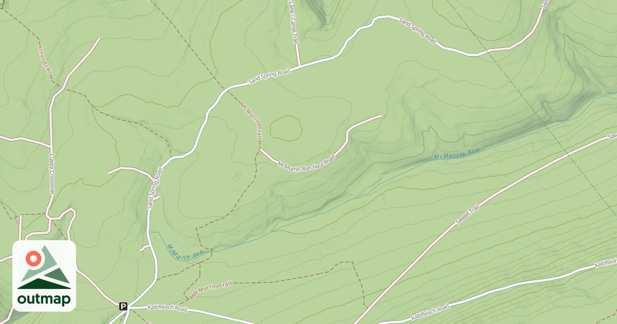 Map of Tiadaghton State Forest Snowmobile Trails