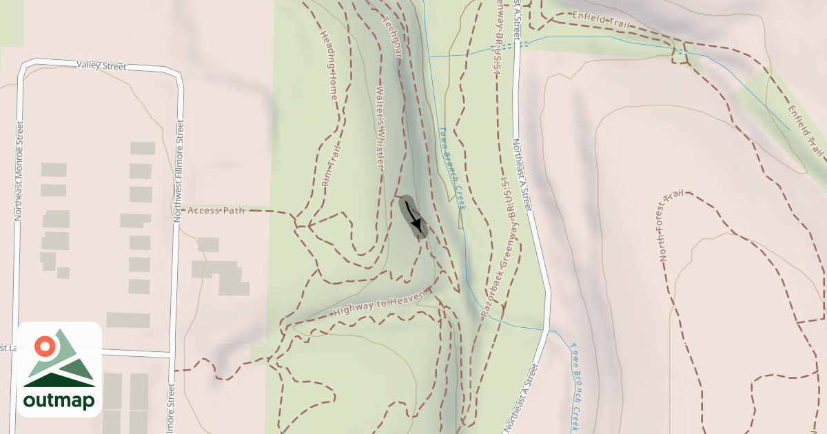Map of Tech Gnar Alt Line