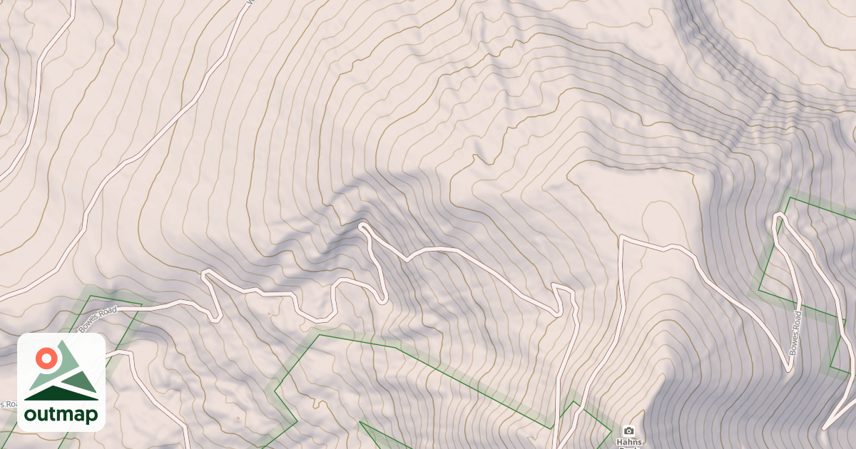 Map of Hahns Peak