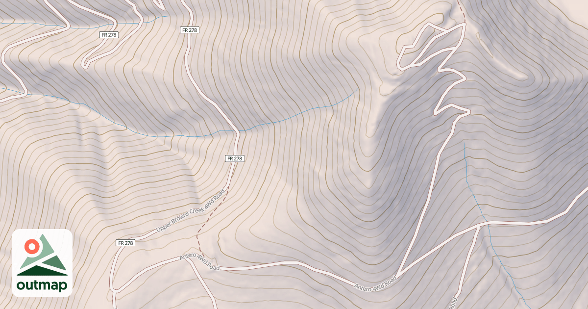 Map of ANTERO 4WD