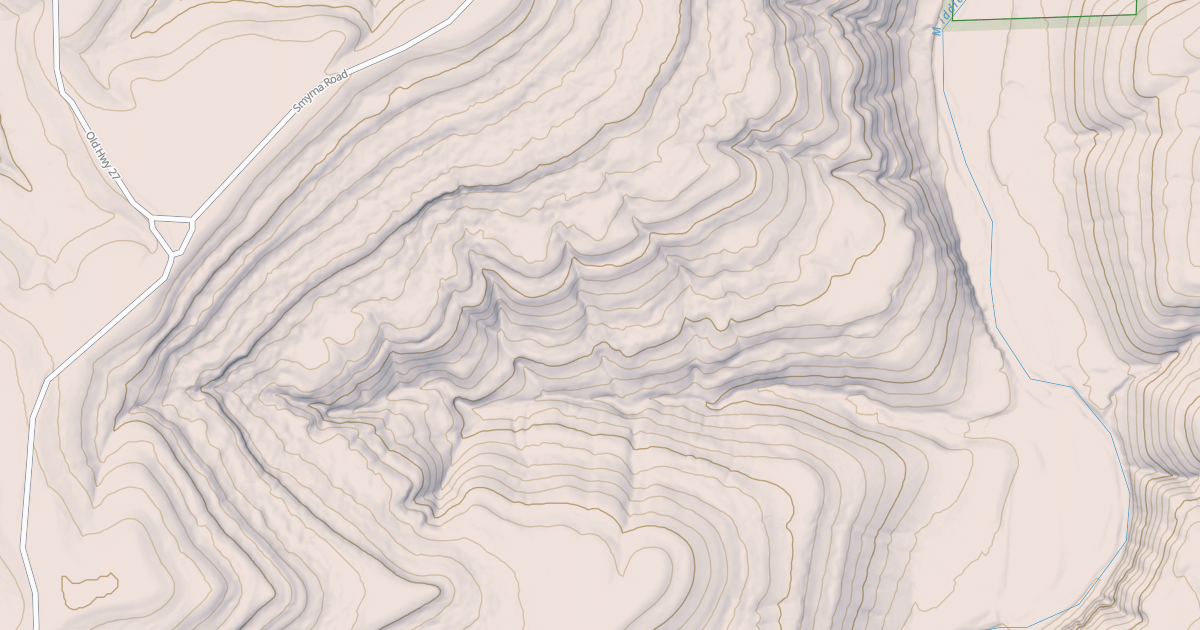 Map preview of USFS Motor Vehicle Use Map Roads {5A85D982-8A5B-4A2A-AE9D-40086B64BC16}