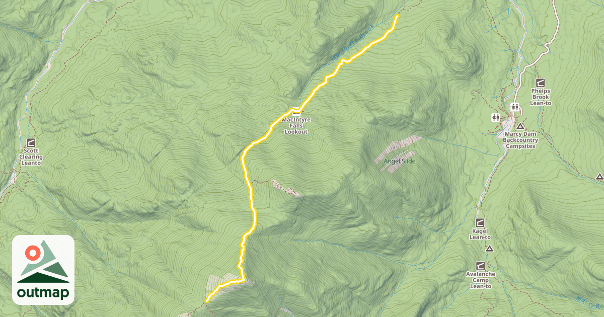 Map of Algonquin Trail