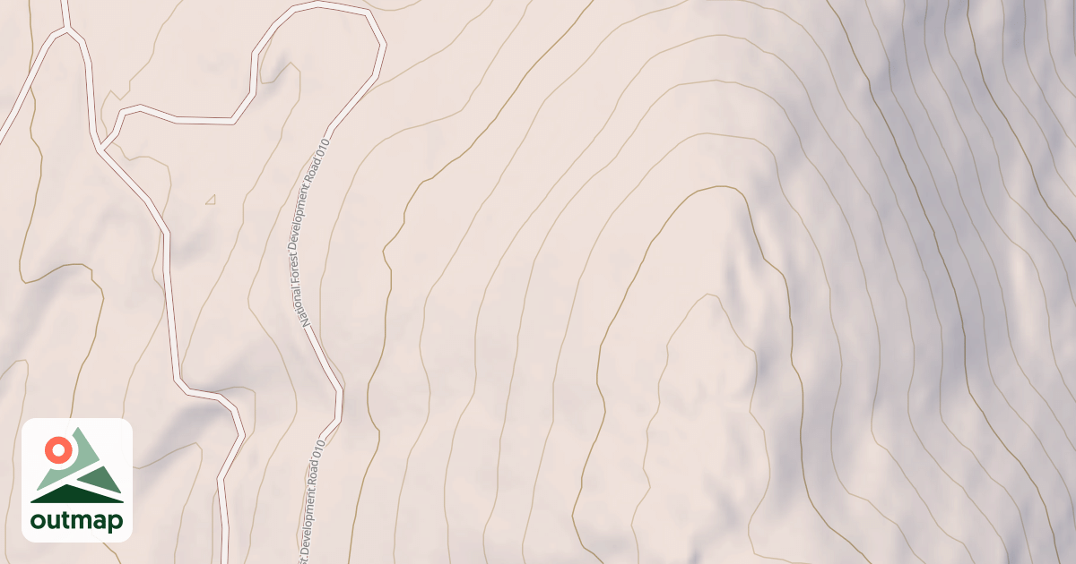 Map of Gillette Ridge (Clugston Spur)