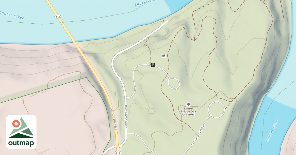 Map of LAUREL BRIDGE