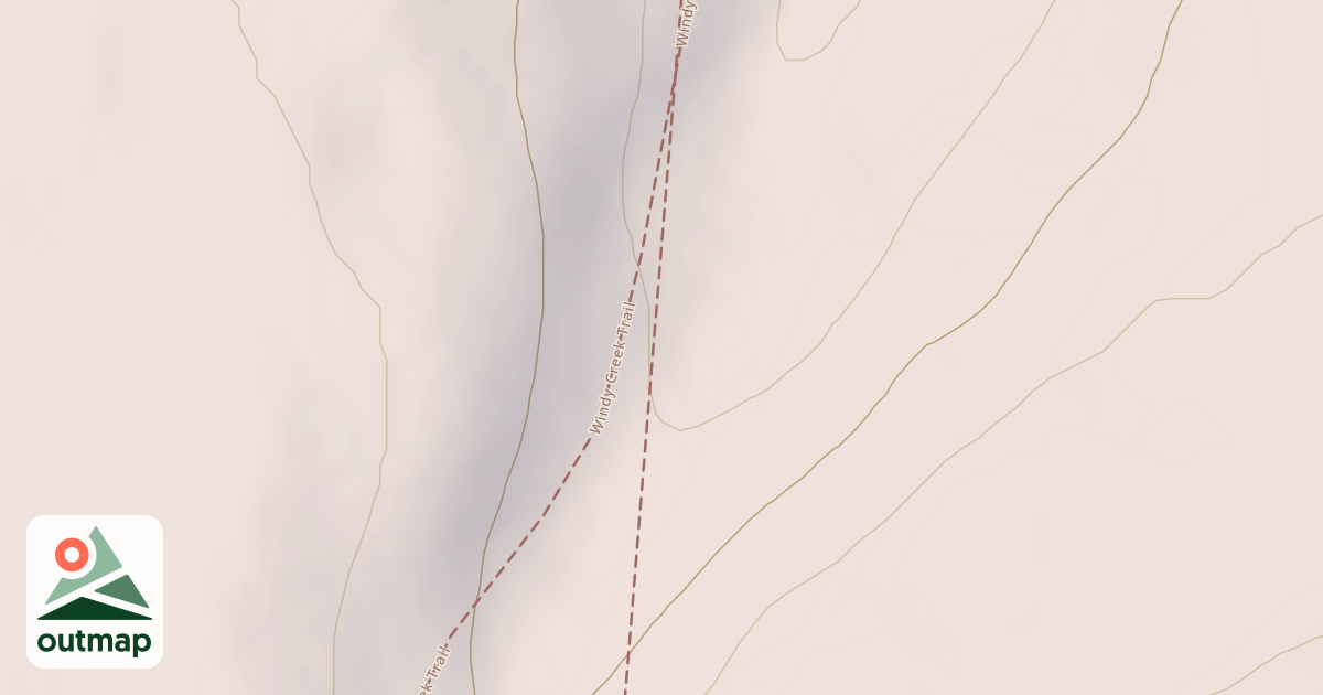Map of Windy Creek Subsistence Ohv Trail