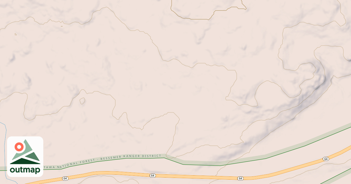 Map of USFS Motor Vehicle Use Map Trails 23044