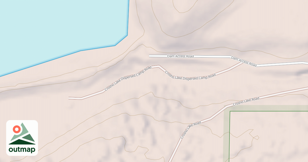 Map of CROSHO LAKE DISP CAMP