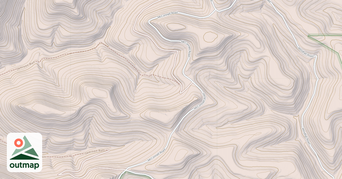 Map of Susquehannock State Forest Snowmobile Trails