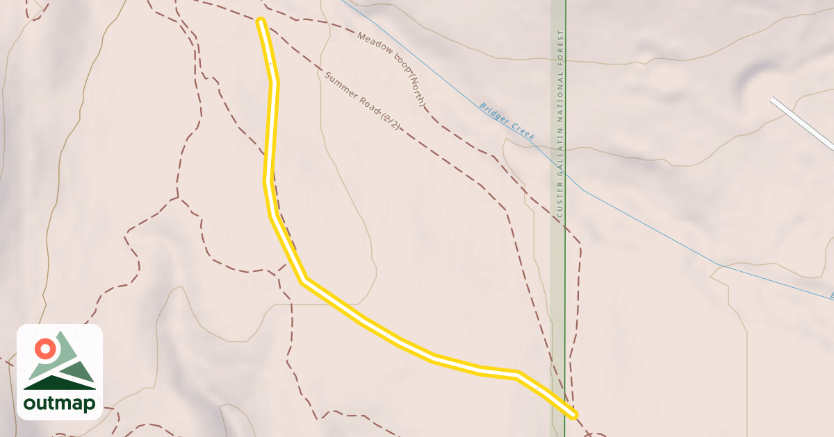 Map of Warming Shelter Trail