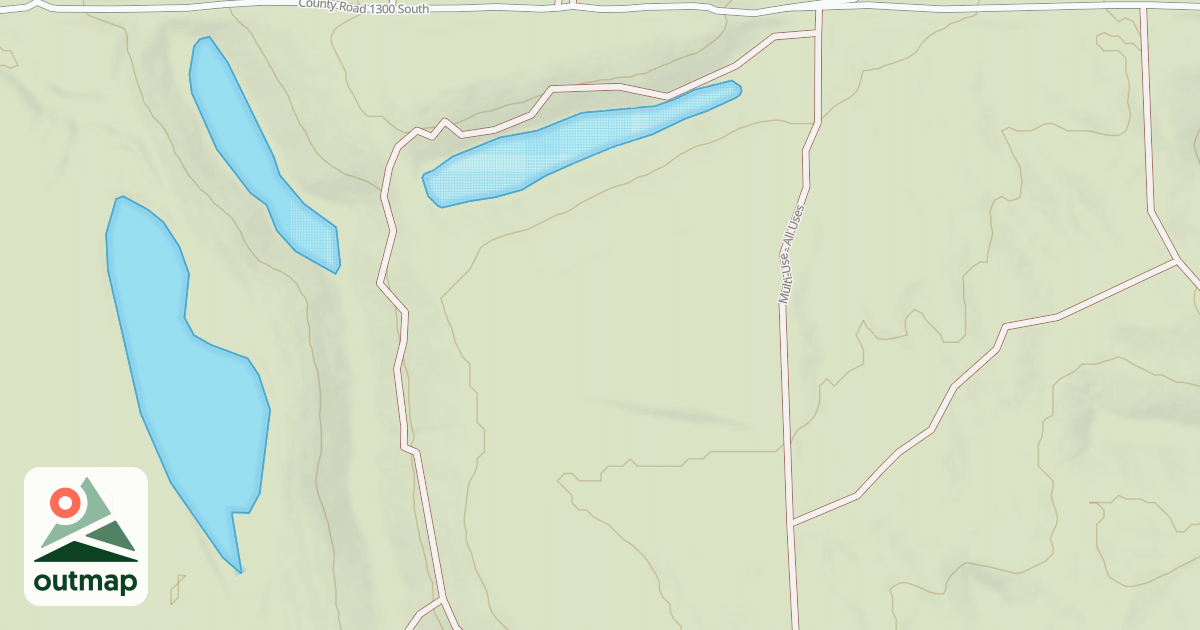 Map of Interlake State Recreation Area Trails