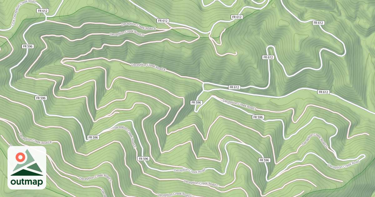 Map of DECEPTION CREEK