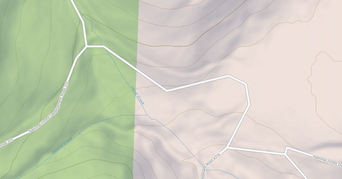 Map preview of USFS National Forest System Roads {A1EA1861-82DD-4548-95F7-5F662FE4DA88}