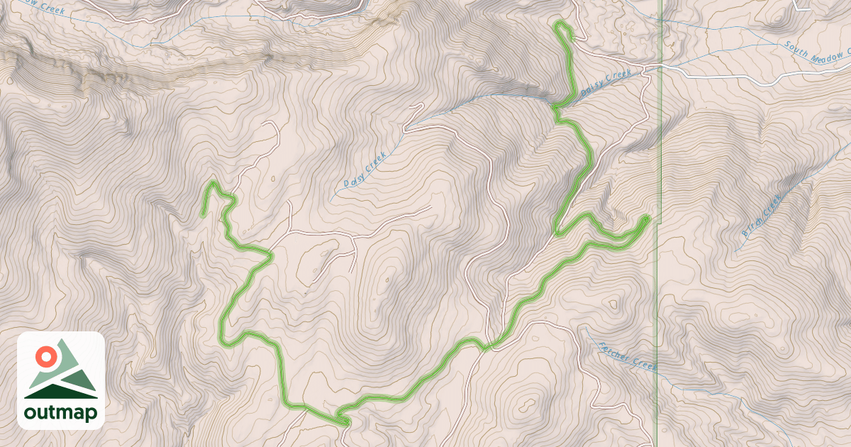 Map of Virginia Creek