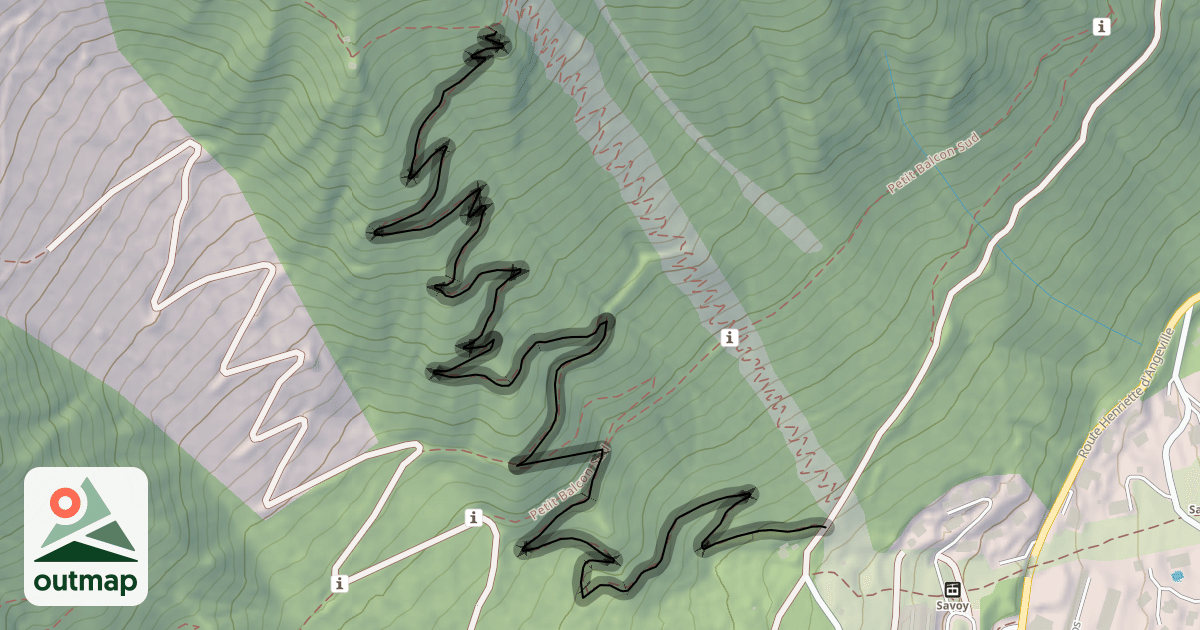 Map of Randonnée à Planpraz depuis Chamonix