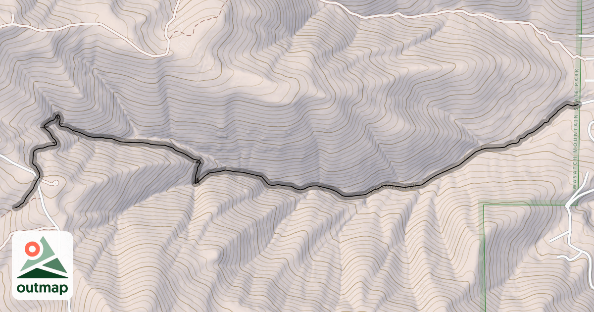 Map of Sids Canyon Trail